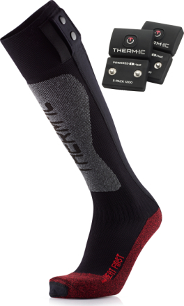 Therm-ic Sock Set Heat First+1200 Black Skidstrumpor 35/38