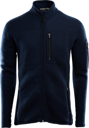 Aclima Men's FleeceWool Jacket Navy Blazer Mellanlager tröjor L