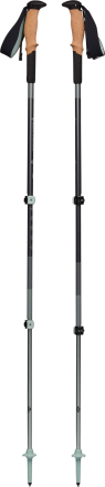 Black Diamond Unisex Pursuit Shock Trekking Poles Steel Grey-Foam Green Turstaver S/M