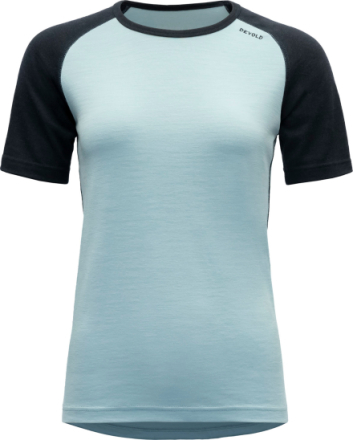 Devold Women's Jakta Merino 200 T-Shirt CAMEO/INK Undertøy overdel S
