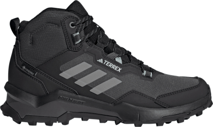 Adidas Women's TERREX AX4 Mid GORE-TEX Hiking Shoes Cblack/Grethr/Minton Friluftsstøvler 43 2/3