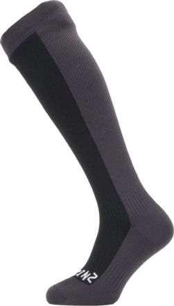 Sealskinz Waterproof Cold Weather Knee Length Sock Dark Grey/Black Friluftssokker L