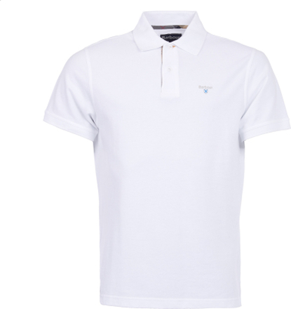 Barbour Barbour Men's Tartan Pique Polo White T-shirts XL