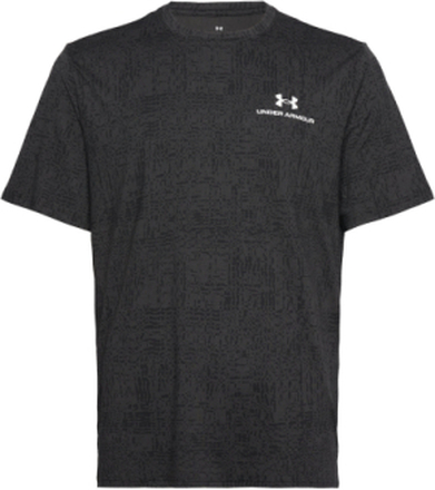 Ua Rush Energy Print Ss Sport T-Kortærmet Skjorte Black Under Armour