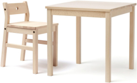 Table & Chair Saga Home Kids Decor Furniture Kids Bedroom Sets Beige Kid's Concept