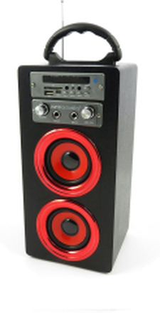 Pure Acoustics: MCP-20 Karaoke set - Zwart/rood