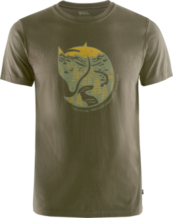 Fjällräven Men's Arctic Fox T-shirt Dark Olive T-shirts XL