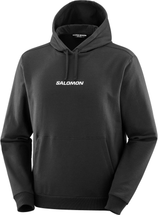 Salomon Salomon Men's Logo Pull Over Deep Black Långärmade vardagströjor S