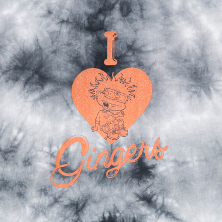 Rugrats I Love Gingers Women's Cropped T-Shirt - Black Tie Die - S