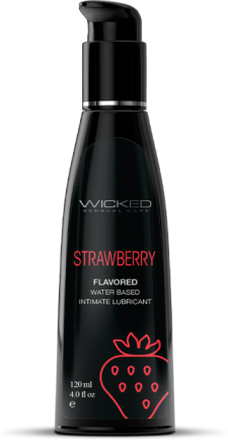 Wicked Aqua Strawberry Flavored Lubricant 120 ml