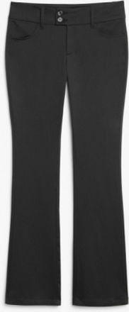Low waist flared tailored trousers - Black