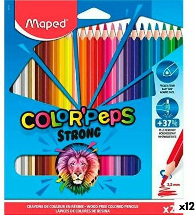 Färgpennor Maped Color' Peps Strong Multicolour 24 Delar