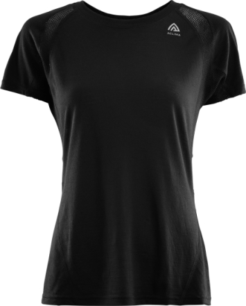 Aclima Aclima Women's LightWool Sports T-shirt Jet Black Kortärmade träningströjor L