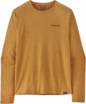 Patagonia Patagonia M's L/S Cap Cool Daily Graphic Shirt - Waters Boardshort Logo: Pufferfish Gold X-Dye Langermede trøyer M