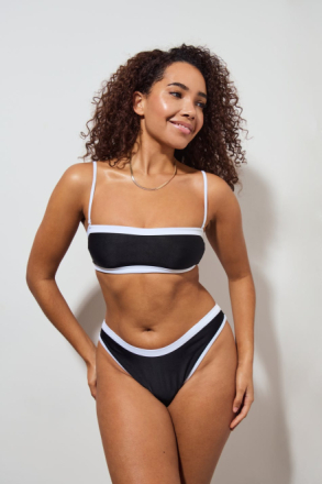 Gina Tricot - Contrast bikini brazilian - Bikini - Black - XS - Female