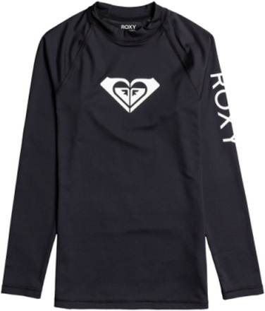 Whole Hearted Ls Tops T-shirts & Tops Long-sleeved Black Roxy