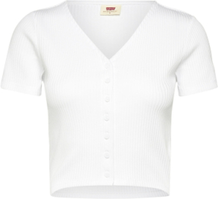 Monica Ss White + Tops T-shirts & Tops Short-sleeved White LEVI´S Women