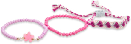 Pack Of 3 Bracelets Accessories Kids Jewellery Bracelets Pink Mango