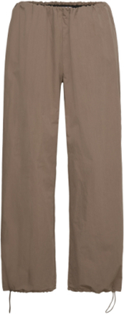 Sanna Trousers Designers Trousers Wide Leg Brown Stylein