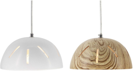 Loftslampe DKD Home Decor Metal (24 x 24 x 12 cm) (2 pcs)