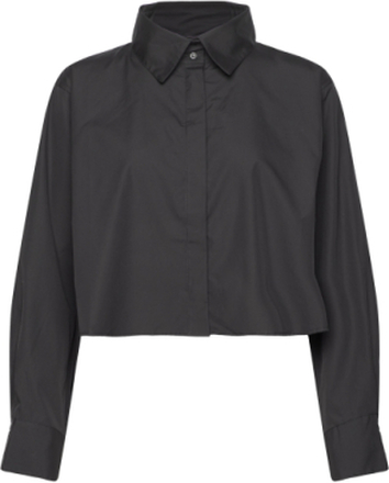 Jabe Shirt Tops Shirts Long-sleeved Black Stylein
