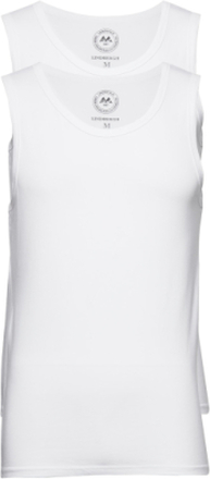 2 Pack Bamboo Tank Top Tops T-shirts Sleeveless White Lindbergh Black