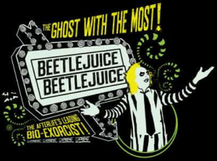 Beetlejuice The Ghost With The Most Unisex T-Shirt - Black - 4XL - Schwarz