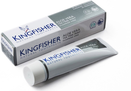 Kingfisher Mint Toothpaste Aloe & TeaTree Fluor free 100 ml