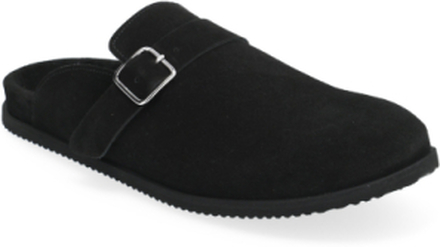 Blake Clog - Black Suede Shoes Mules & Clogs Black Garment Project