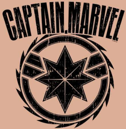 Captain Marvel Logo Women's Cropped Sweatshirt - Dusty Pink - XXL - Dusty pink