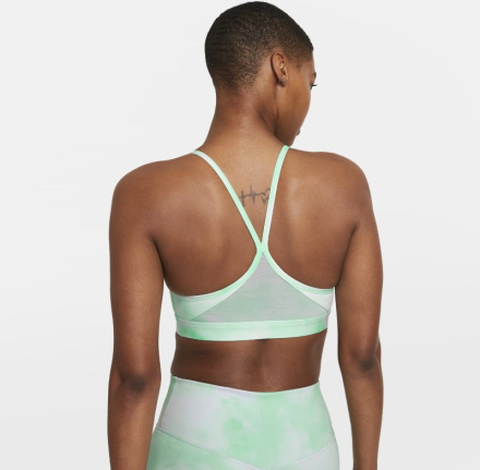 Nike Dri-FIT Indy Icon Clash Women's Light-Support Padded Strappy Sports Bra - Green