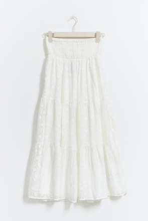 Gina Tricot - Y maxi skirt - Hameet - White - 158/164 - Female