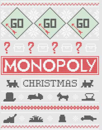 Monopoly Men's Christmas T-Shirt - Grey - XS