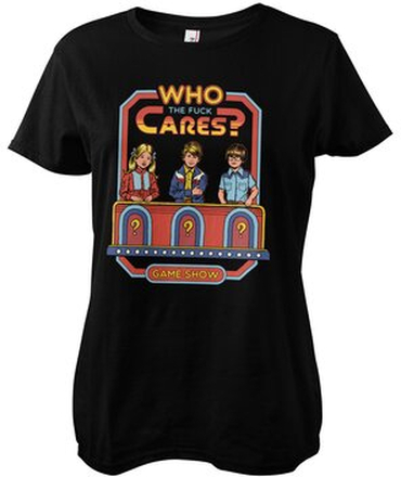 Who The F*ck Cares Girly Tee, T-Shirt