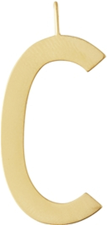 Design Letters Archetype Charm 30 mm Gold A-Z C
