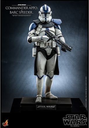Hot Toys Star Wars: The Clone Wars 1:6 Scale Commander Appo with BARC Speeder Statue (31cm)