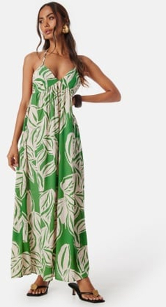 ONLY Onlalma life poly chole long dress Green/Patterned XL