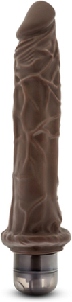 Dr. Skin Cock Vibe 8 Chocolate 25cm Dildo med vibrator