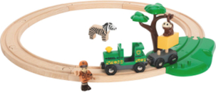 Brio 33720 Togbane, Safari, Sæt Toys Playsets & Action Figures Wooden Figures Multi/patterned BRIO