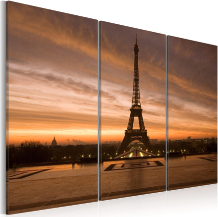 Canvas Tavla - Eiffel Tower at dusk - 120x80
