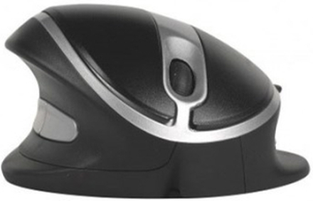Ergoption Mouse Wireless - Large 1,000dpi Mus Trådløs Sort; Sølv