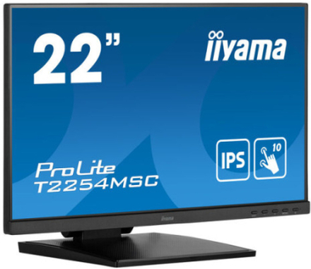 iiyama ProLite T2254MSC-B1AG platta pc-skärmar 54,6 cm (21.5") 1920 x 1080 pixlar Full HD LED Pekskärm Svart