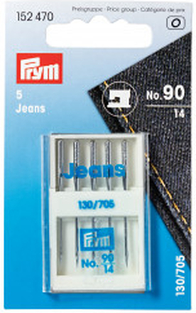Prym Symaskinnlar Jeans 130/705 Str. 90 - 5 st