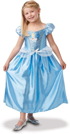 Kostume til børn Disney Cinderella Blå 7-8 år Paillietter