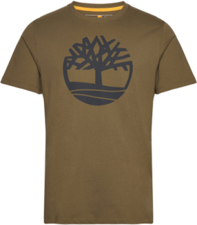 Kennebec River Tree Logo Short Sleeve Tee Dark Olive Designers T-Kortærmet Skjorte Green Timberland