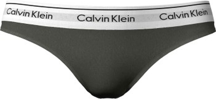 Calvin Klein Trosor Modern Cotton Field Olive Thong Oliv Large Dam