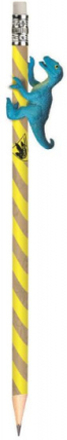 TOM potlood met dinosaurus junior 18,9 cm hout/grafiet geel