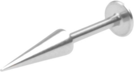 Long Spike Basic Labret Piercing - Strl 1.2 x 8 med 10 mm lang kule