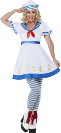 High Seas Sailor Kostyme til Dame - Strl S