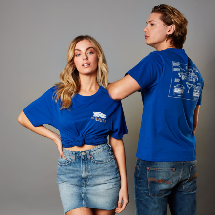 Back To The Future Unisex T-Shirt - Royal Blue - XXL